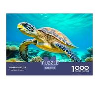 1000 Pieza 1000Tortuga Marina El PuzzleThe Spirit of The Sea Has A Long Lifespan Puzzles para Adultos con Adultos De 12 Años Y Más Puzzle Educativo El Desafío Es Difícil Decoración del Hogar70x50cm/1