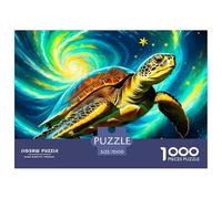 1000 Pieza 1000Tortuga Marina PieceJigsawThe Spirit of The Sea Has A Long Lifespan Puzzles para Adultos con Adultos De 12 Años Y Más Brainteasing El Desafío Es Difícil Decoración del Hogar70x50cm/100