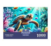 1000 Pieza 1000Tortuga Marina RompecabezasThe Spirit of The Sea Has A Long Lifespan Puzzles para Adultos con Adultos De 12 Años Y Más Juego Duro El Desafío Es Difícil Decoración del Hogar70x50cm/1000