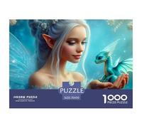 1000 Pieza Elfos de Hadas Rompecabezas Desafiante Elfos de Hadas Rompecabezas De Decoración Juego Familiar Regalo para Adultos para Toda La Familia 70x50cm/1000pcs