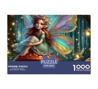 1000 Pieza Elfos de Hadas Rompecabezas Premium Elfos de Hadas Rompecabezas De Decoración Juego Familiar Regalo para Adultos A Partir De 12 Años 38x26cm/1000pcs