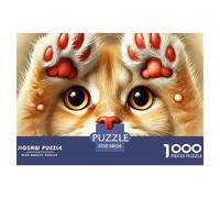 1000 Pieza Impresión de Pata Rompecabezas Desafiante Impresión de Pata Rompecabezas De Decoración Pasatiempo Creativo Regalo para Adultos A Partir De 12 Años 38x26cm/1000pcs
