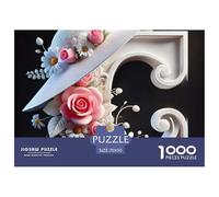 1000 Pieza Letras A-Z Rompecabezas Premium Letras A-Z Rompecabezas De Decoración Pasatiempo Creativo Regalo para Adultos para Toda La Familia 70x50cm/1000pcs