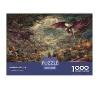 1000 Piezas Abismo Forestal Cuerpo a Cuerpo Puzzle Juego De Habilidad Decoración del Hogar The Sacred Forest Ancient Tree Rompecabezas Familiar Regalo Creativo para Adultos Y Niños 52x38cm/1000pcs