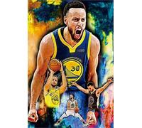 1000 Piezas, Adult Alivio del estrés Puzzle Educational Juguetes,Basketball Player Stephen.C,Graffiti Painting Jigsaw,Memoria Juegos For The Elderly CYQFEZ MS112HD