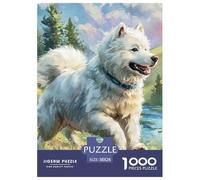 1000 Piezas Akita inu Puzle Juguetes Desafiantes Decoración del Hogar Juego De Habilidad Animal Adorable Puzzle Juguete Educativo para Adultos Y Niños 38x26cm/1000pcs