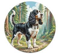 1000 Piezas American Cocker Spaniel Rompecabezas Entretenimiento Creativo Decoración del Hogar Perro Puzle Juguetes Desafiantes Juguete EduGatoivo para Adultos 1000pcs (67.5x67.5cm)