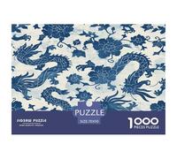 1000 Piezas Ancien Chinois Rompecabezas Juego De Habilidad Decoración Familiar Loong Puzzle Familiar Juguete Educhativo para Adultos Y Niños 70x50cm/1000pcs