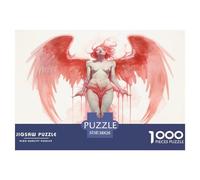 1000 Piezas Ange Puzzle Juego De Habilidad Decoración Familiar A Girl with Wings Rompecabezas Imposible Juguete Educhativo para Adultos Y Niños 38x26cm/1000pcs