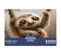 1000 Piezas Animaux mignons Puzzle Juguetes Desafiantes Decoración Familiar Hermosa Pereza Rompecabezas Imposible Desafíos Divertidos para Adultos Y Niños 38x26cm/1000pcs