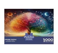 1000 Piezas Árbol de la Vida Puzzle Juguetes Desafiantes Decoración del Hogar Sacred Tree Rompecabezas Imposible Juguete EduGatoivo para Adultos Y Niños 38x26cm/1000pcs