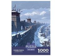 1000 Piezas Arquitectura China Antigua Puzle Entretenimiento Creativo Decoración Familiar Chinese Style Rompecabezas Familiar Juguete EduGatoivo para Adultos Y Niños 52x38cm/1000pcs