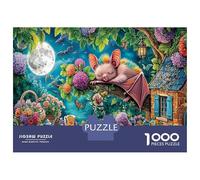 1000 Piezas Asistente murciélago Puzzles Juego EduGatoivo Bestia voladora Juego De Rompecabezas Actividades Familiares para Adultos Y Niños A Partir De 12 Años 52x38cm/1000pcs