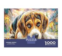 1000 Piezas BÁguila Puzzle Pasatiempo Creativo Perro de Mascota Lindo Juego De Rompecabezas Actividades Familiares para Niños Adultos 52x38cm/1000pcs