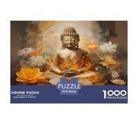 1000 Piezas Bouddha Puzzle Entretenimiento Creativo Decoración del Hogar bouddhisme Rompecabezas De Decoración Desafíos Divertidos para Adultos Y Niños 38x26cm/1000pcs