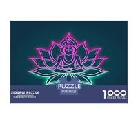 1000 Piezas Bouddha Puzzle Juego De Habilidad Decoración del Hogar bouddhisme Rompecabezas De Decoración Regalo Creativo para Adultos Y Niños 38x26cm/1000pcs