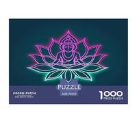 1000 Piezas Bouddha Rompecabezas Juguetes Desafiantes Decoración del Hogar bouddhisme Puzzle Familiar Regalo Creativo para Adultos Y Niños 70x50cm/1000pcs