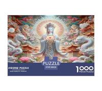 1000 Piezas Bouddha Rompecabezas Juguetes Desafiantes Decoración Familiar bouddhisme Puzle Juego De Habilidad Juguete Educhativo para Adultos 38x26cm/1000pcs