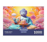 1000 Piezas bouddhisme Puzle Entretenimiento Creativo Decoración del Hogar Juguetes Desafiantes Colorful Bouddha Statue Puzzle Desafíos Divertidos para Adultos Y Niños 70x50cm/1000pcs