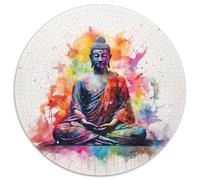 1000 Piezas Buda Rompecabezas Juguetes Desafiantes Decoración del Hogar Budismo Puzzle Familiar Regalo Creativo para Adultos Y Niños 1000pcs (67.5x67.5cm)