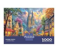 1000 Piezas Calle Festival Puzzle Juego EduGatoivo Iglesia Clásica Rompecabezas Desafío Juguetes para Adultos Y Niños A Partir De 12 Años 38x26cm/1000pcs