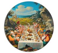 1000 Piezas Campings Rompecabezas Juguetes Desafiantes Decoración Familiar Dinner in The Woods Rompecabezas Imposible Regalo Creativo para Adultos 1000pcs (67.5x67.5cm)