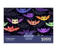1000 Piezas chauve-Souris Rompecabezas Entretenimiento Creativo Decoración Familiar Animaux Puzzle Imposible Juguete Educhativo para Adultos 70x50cm/1000pcs