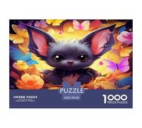 1000 Piezas chauves-Souris colorées Puzzle Juguetes Desafiantes Decoración Familiar Animaux mignons Animaux Rompecabezas Imposible Desafíos Divertidos para Adultos Y Niños 70x50cm/1000pcs