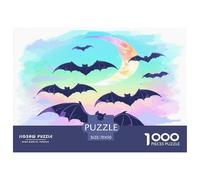 1000 Piezas chauves-Souris Puzzle Juego De Habilidad Decoración del Animaux Puzle Hogar Juguetes Desafiantes Regalo Creativo para Adultos Y Niños 70x50cm/1000pcs