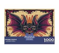 1000 Piezas chauves-Souris Puzzle Juego De Habilidad Decoración Familiar Animaux Rompecabezas Imposible Regalo Creativo para Adultos Y Niños 38x26cm/1000pcs