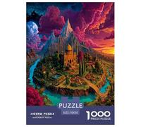 1000 Piezas Ciudad Sagrada Atrinqueada por Ríos Puzzle Entretenimiento Creativo Decoración Del Hogar Cumbres bajo la luna Rompecabezas Imposible Juguete EduGatoivo Para Adultos Y Niños 70x50cm/1000pcs