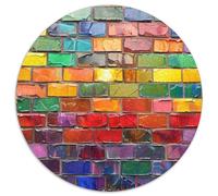 1000 Piezas Colored Building Blocks Puzle Juguetes Desafiantes Decoración del Hogar Muro de ladrillo Rompecabezas De Decoración Desafíos Divertidos para Adultos Y Niños 1000pcs (67.5x67.5cm)