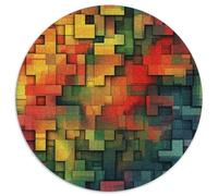 1000 Piezas Colored Building Blocks Puzzle Juguetes Desafiantes Decoración del Hogar Estilo Abstracto Rompecabezas Familiar Desafíos Divertidos para Adultos Y Niños 1000pcs (67.5x67.5cm)