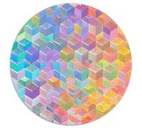 1000 Piezas Colored Building Blocks Rompecabezas Juego De Habilidad Decoración Familiar Estilo Abstracto Puzzle Familiar Juguete EduGatoivo para Adultos Y Niños 1000pcs (67.5x67.5cm)