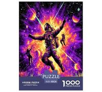 1000 Piezas Cosmonautas espaciales Puzle Entretenimiento Creativo Decoración del Hogar Astronautas Rompecabezas De Decoración Juguete EduGatoivo para Adultos Y Niños 38x26cm/1000pcs