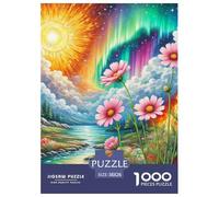 1000 Piezas Cosmos Bipinnato Puzzle Juego De Habilidad Decoración del Hogar Flores Rompecabezas De Decoración Regalo Creativo para Adultos Y Niños 38x26cm/1000pcs