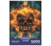 1000 Piezas cráneo Puzzle Juguetes Desafiantes Decoración del Hogar gótico Rompecabezas Familiar Desafíos Divertidos para Adultos Y Niños 38x26cm/1000pcs