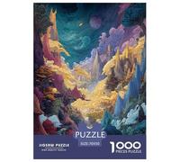 1000 Piezas Cresta de Nubes Irisescentes Puzzle Juego De Habilidad Decoración del Hogar Rainbow Mountains Rompecabezas De Decoración Regalo Creativo para Adultos Y Niños 70x50cm/1000pcs