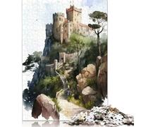 1000 Piezas de El Castillo de los Moros para Adultos, Rompecabezas difíciles, Rompecabezas para Adultos, Juego Educativo, Juguete de desafío, 1000 Piezas (75 x 50 cm)