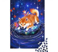 1000 Piezas De Puramente Shiba Inu En Madera | Puzzle Educativo Y Artístico para La Familia | Rompecabezas para Todas Las Edades