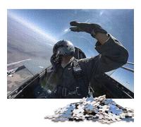 1000 Piezas de puzles del F-16 Fighting Falcon para Adultos, Adolescentes y familias 38 x 26 cm.
