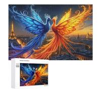 1000 piezas de rompecabezas para adultos, rompecabezas parisino cielo fénix ascenso para adultos, juguetes de bricolaje pero divertidos y humorísticos, regalos únicos para cumpleaños y Navidad, 1000
