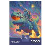 1000 Piezas Dinosaurioio Puzle Juguetes Desafiantes Decoración del Hogar Juego De Habilidad Antiguo Behemoth Puzzle Juguete Educativo para Adultos Y Niños 52x38cm/1000pcs