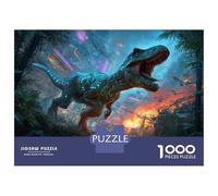 1000 Piezas Dinosaurioio Puzle Juguetes Desafiantes Decoración del Hogar Juego De Habilidad Antiguo Behemoth Puzzle Juguete Educativo para Adultos Y Niños 52x38cm/1000pcs