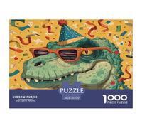1000 Piezas Dinosaurioio Puzzle Juego De Habilidad Decoración del Animales Antiguos Puzle Hogar Juguetes Desafiantes Regalo Creativo para Adultos Y Niños 70x50cm/1000pcs