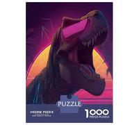 1000 Piezas Dinosaurioio Puzzle Juego De Habilidad Decoración del Antiguo Behemoth Puzle Hogar Juguetes Desafiantes Regalo Creativo para Adultos Y Niños 70x50cm/1000pcs