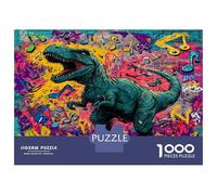 1000 Piezas Dinosaurioio Puzzle Juego De Habilidad Decoración del Antiguo Behemoth Puzle Hogar Juguetes Desafiantes Regalo Creativo para Adultos Y Niños 70x50cm/1000pcs
