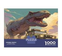 1000 Piezas Dinosaurioio Rompecabezas Juego De Habilidad Decoración del Hogar Antiguo Behemoth Puzzle De Decoración Desafíos Divertidos para Adultos Y Niños 38x26cm/1000pcs