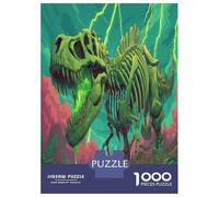 1000 Piezas Dinosaurioio Rompecabezas Juego De Habilidad Decoración Familiar Antiguo Behemoth Puzzle Familiar Juguete Educativo para Adultos Y Niños 70x50cm/1000pcs