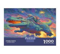 1000 Piezas Dinosaurioio Rompecabezas Juguetes Desafiantes Decoración del Hogar Juego De Habilidad Regalo Creativo para Adultos